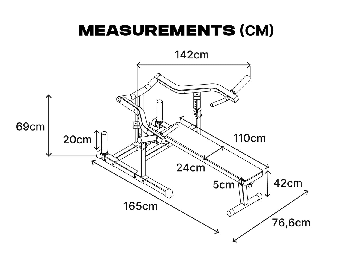 Chest Press Bench, Adjustable Flat Incline Bench Press with Independent Converging Arms, Chest Press Machine