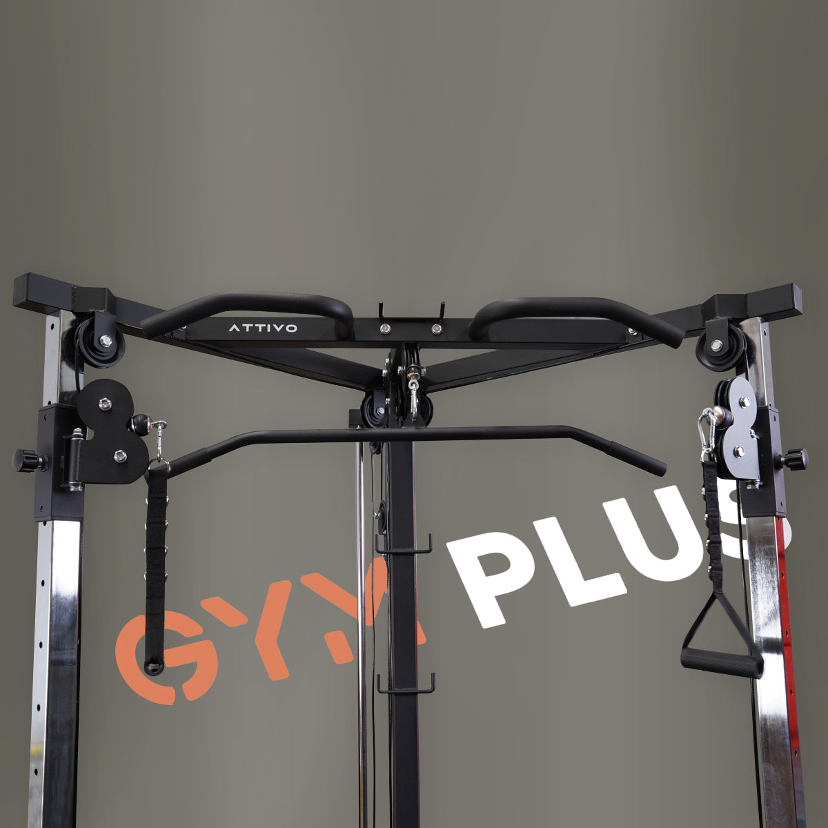 ATTIVO Cable Machine Chest Fly Power Machine - Adjustable Positions with Pull Up Bars, Plate Loaded Pulley System