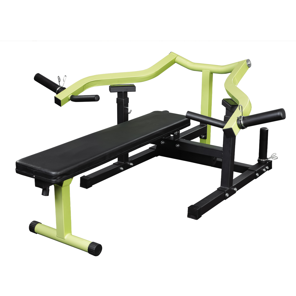 Chest Press Bench, Adjustable Flat Incline Bench Press with Independent Converging Arms, Chest Press Machine