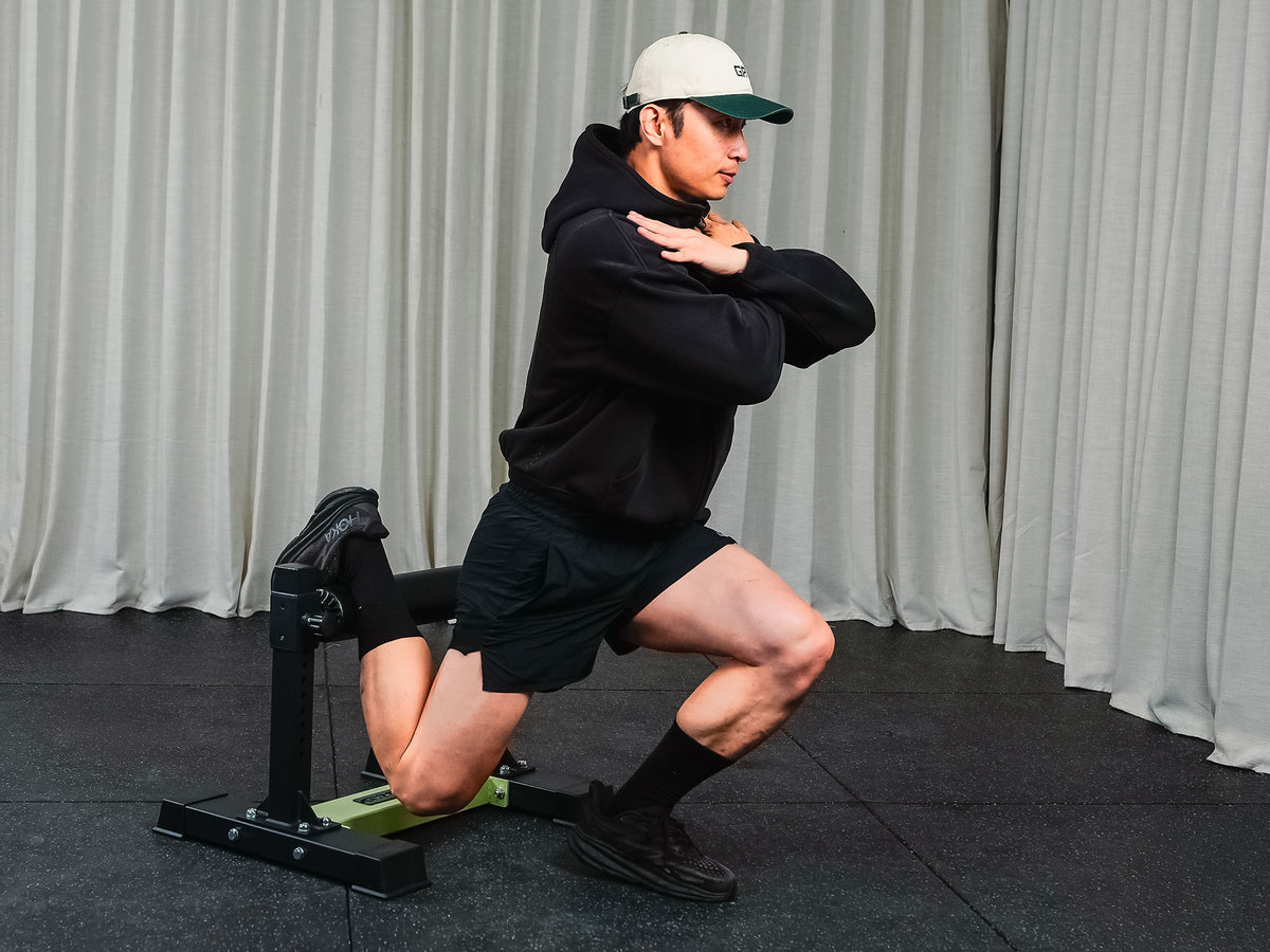 Bulgarian Split Squat Stand- Adjustable Single Leg Squat Stand- Standing Workout, Ultimate Strength Single Leg Squat Roller Bodyweight and Dumbbell Use- Lower Body Muscles Gym Equipment
