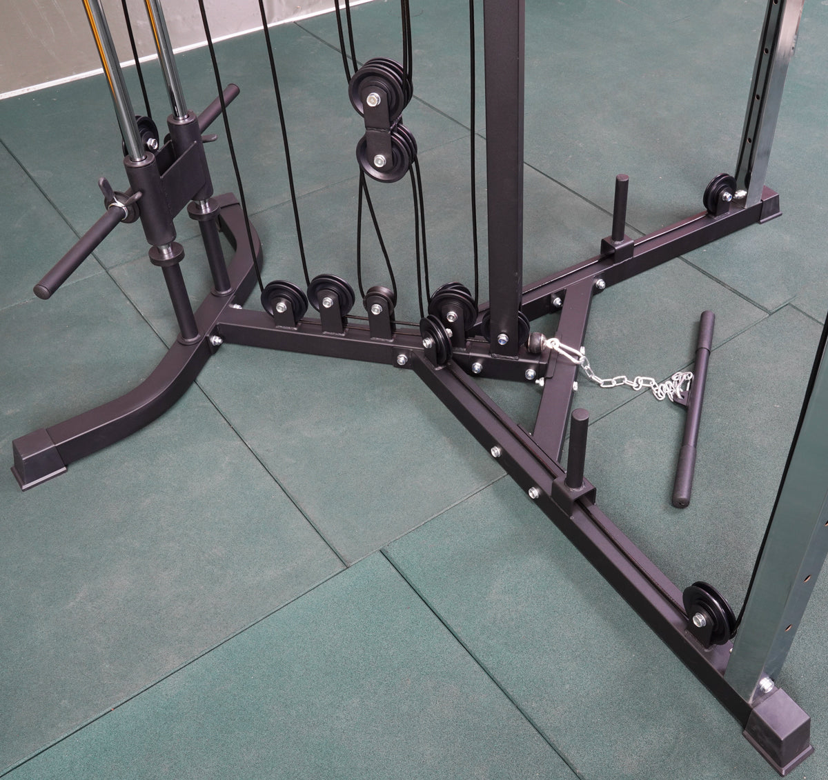 ATTIVO Cable Machine Chest Fly Power Machine - Adjustable Positions with Pull Up Bars, Plate Loaded Pulley System