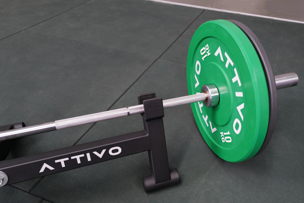ATTIVO Full Deadlift Barbell Jack Stand, 300kg Capacity, Elevated Lift for Easy Loading and Unloading Barbell Weight Plates, Weight Training, Deadlift Exercises, Powerlifting, Home Gym