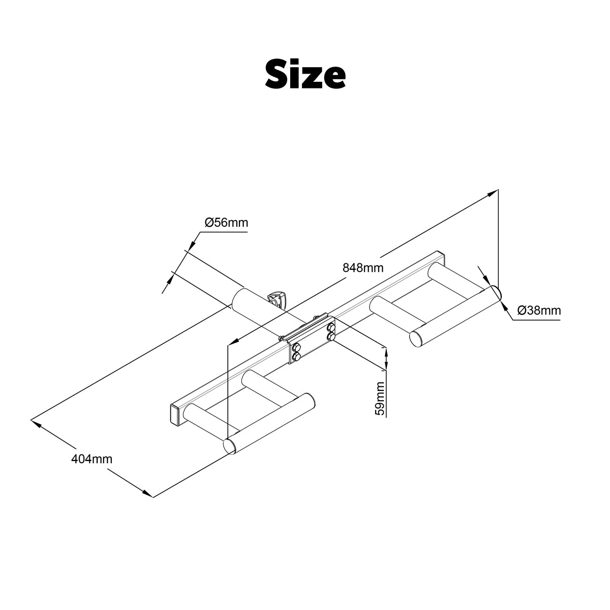 ATTIVO Viking Press, Landmine Handle Attachment for 2-Inch Olympic Barbell – 3 Hand Grip Positions - Support Home Gym for Deadlift, Squat Workout