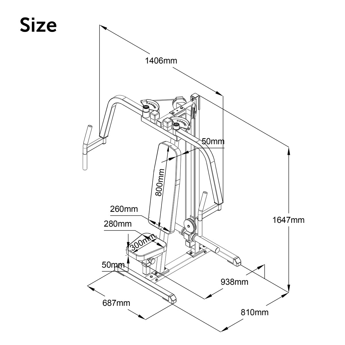 ATTIVO Chest Fly Pec Fly and Reverse Delt Machine