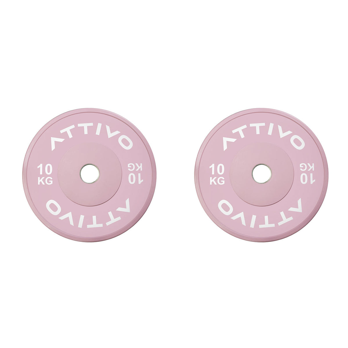 ATTIVO Pink Olympic Bar 15KG & Bumper Plates Powerlifting Set