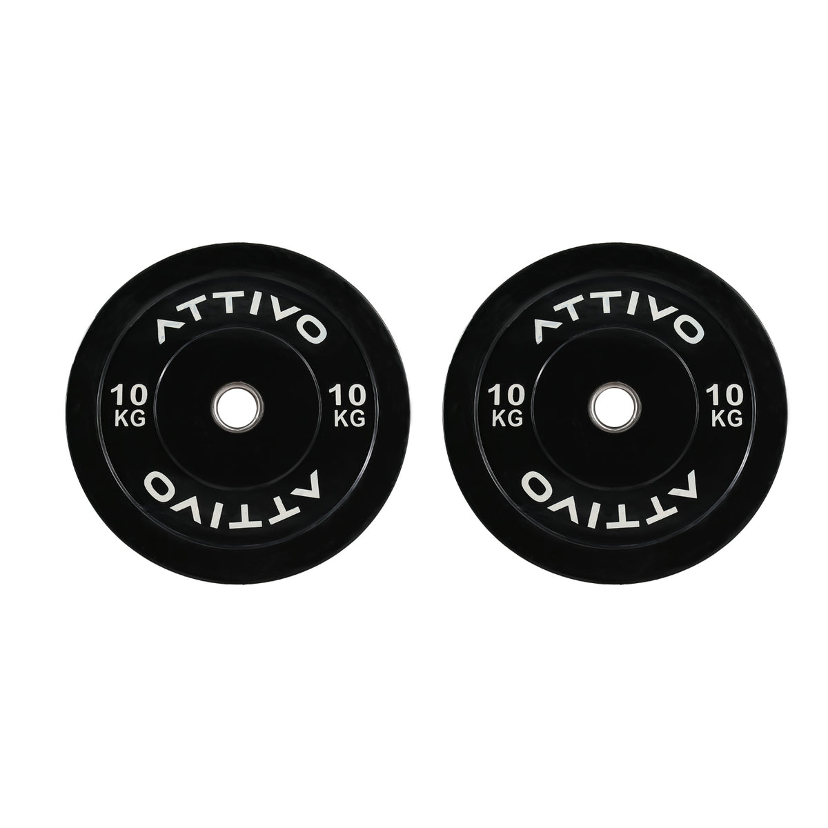 2" Olympic Bumper Plate Weight Plates with Steel Hub in Pairs High-Bounce Olympic Weight Plates - 10kg Pair