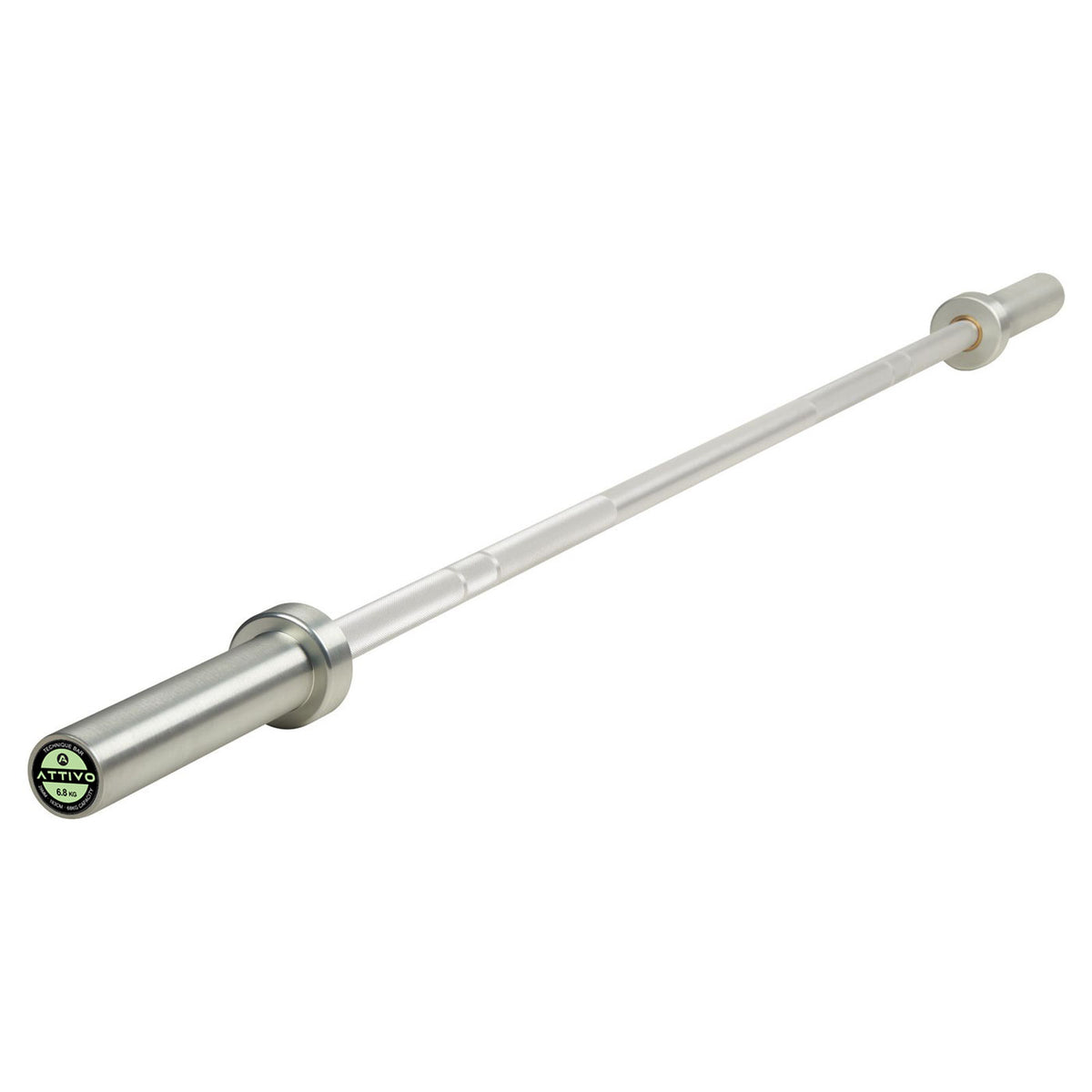 ATTIVO Technique Bar Weightlifting Beginner Training Barbell - Aluminium 6.8KG