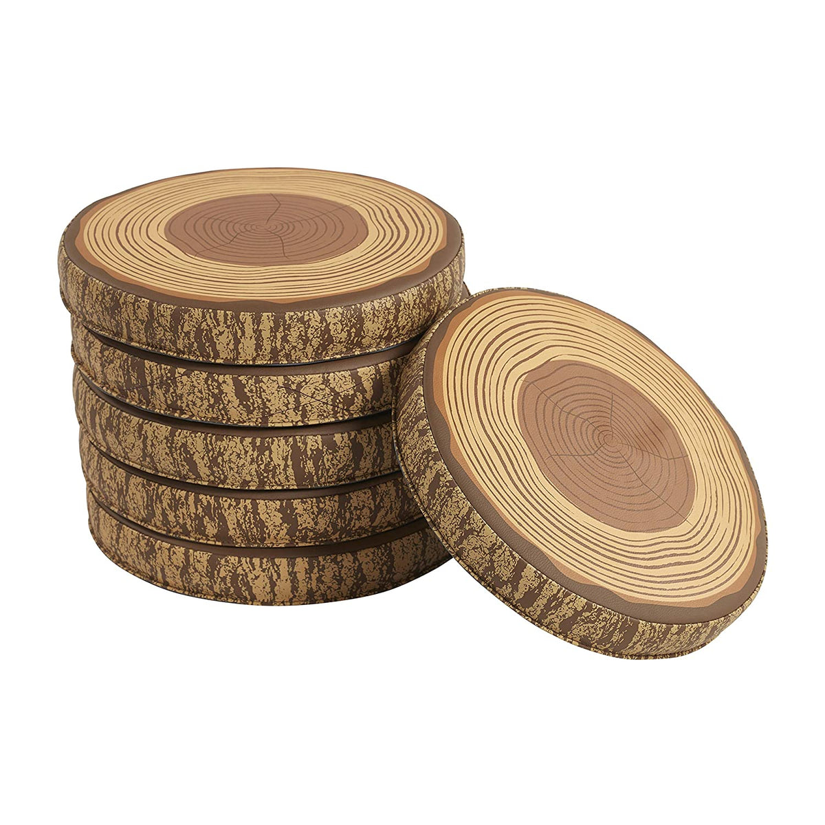 YOZZI Tree Floor Cushions, Flexible Seating, Stepping Stones - 6 Pack