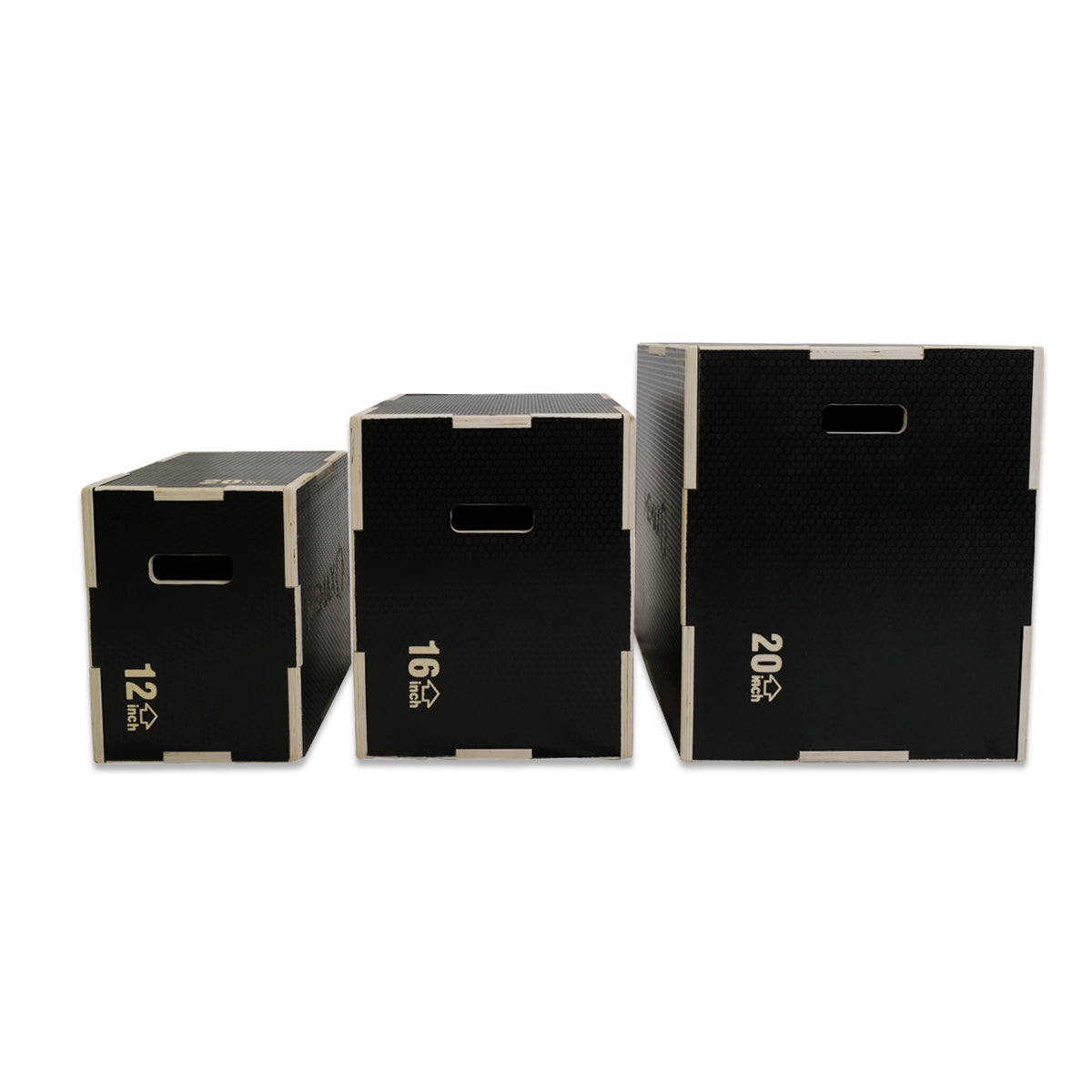 Anti-Slip Wood 3-in-1 Plyo Box - Ultra Fitness Gear Anti-Slip Wood Plyo Box for Jump, MMA Training, Plyometrics (Sizes: S, M, L)