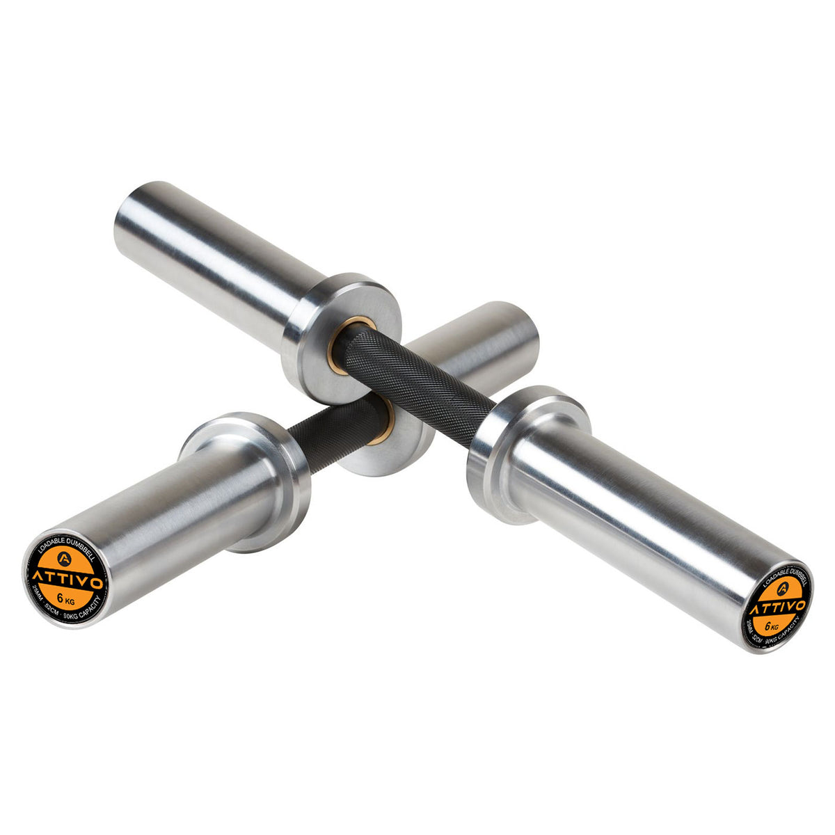 ATTIVO Loadable Dumbbell – Pair (51.5cm) Adjustable Dumbbell Set