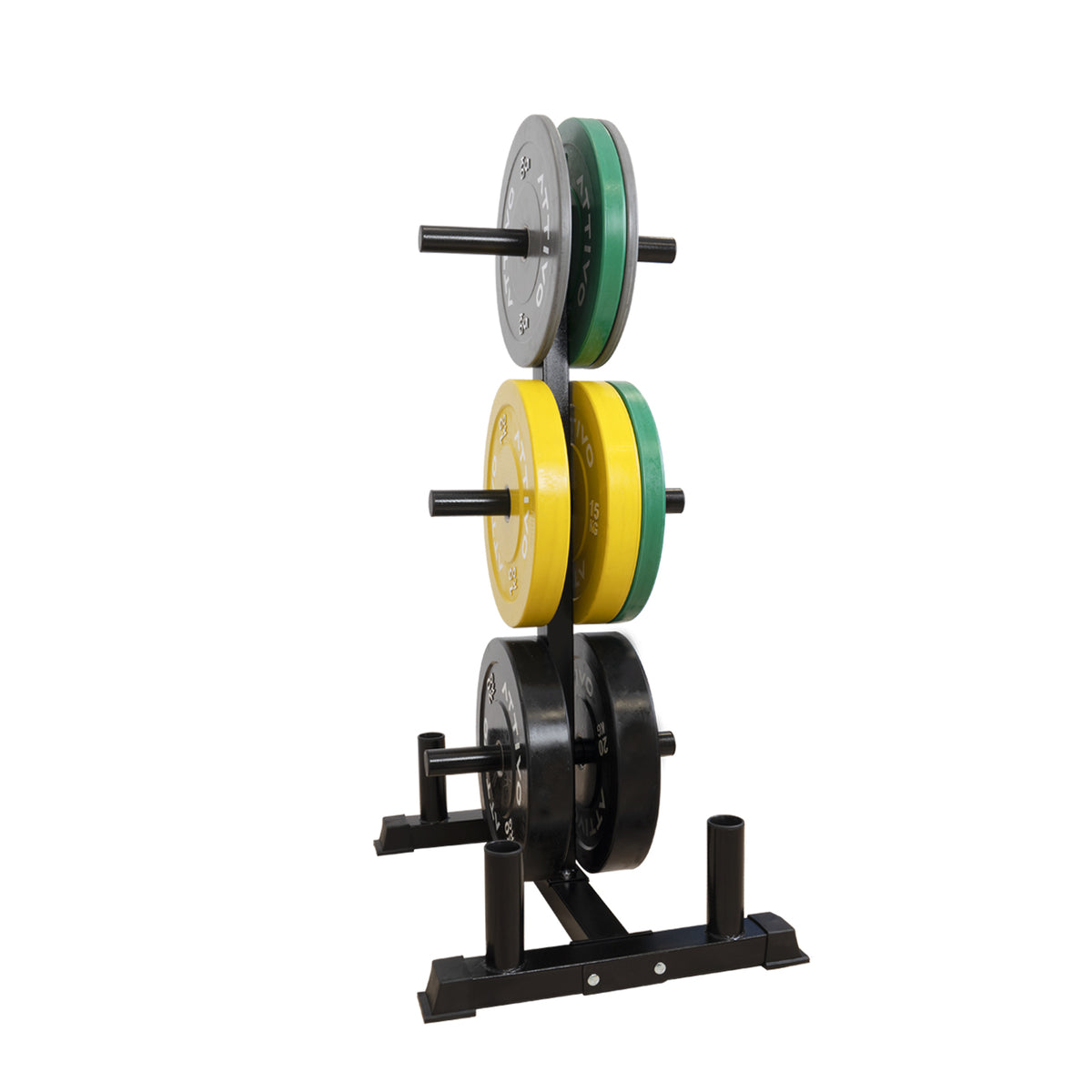 Olympic Weight Plate Rack for 2 Inch Plates Vertical Bar Holder for Home Gym - V2.0
