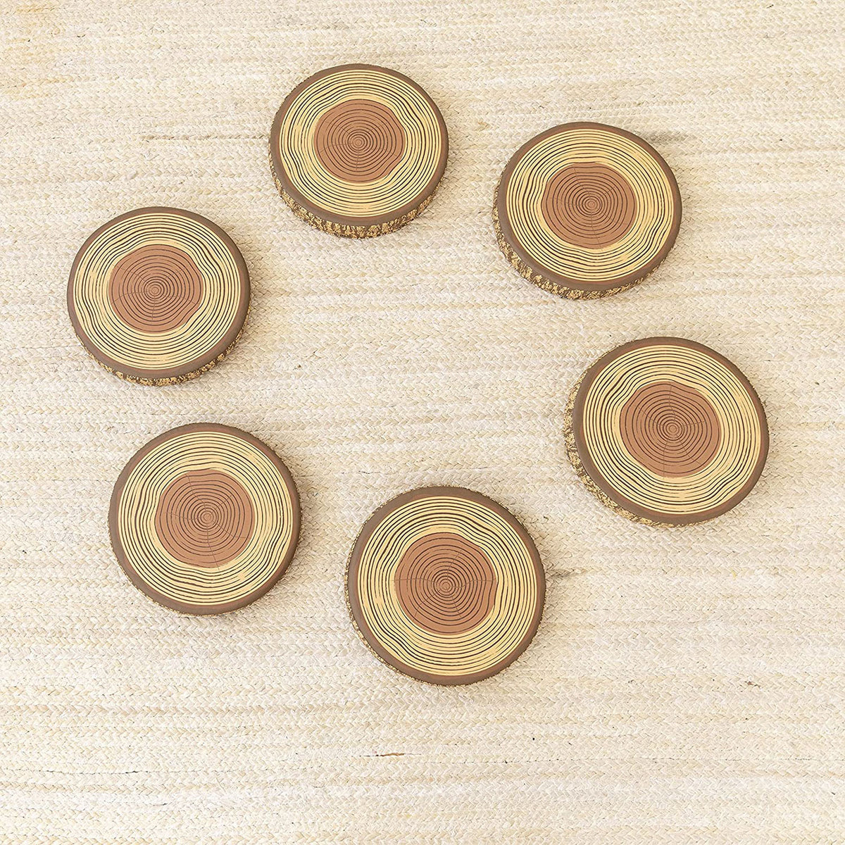 YOZZI Tree Floor Cushions, Flexible Seating, Stepping Stones - 6 Pack