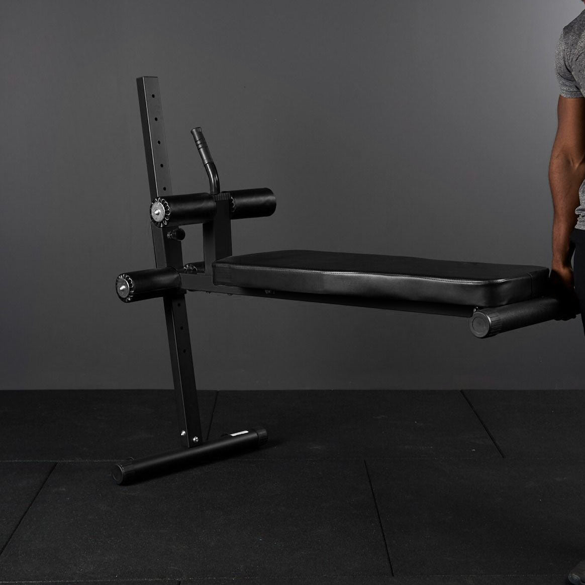 ATTIVO Sit Up Bench For Core Workouts and Decline Bench Press. Adjustable Weight Bench