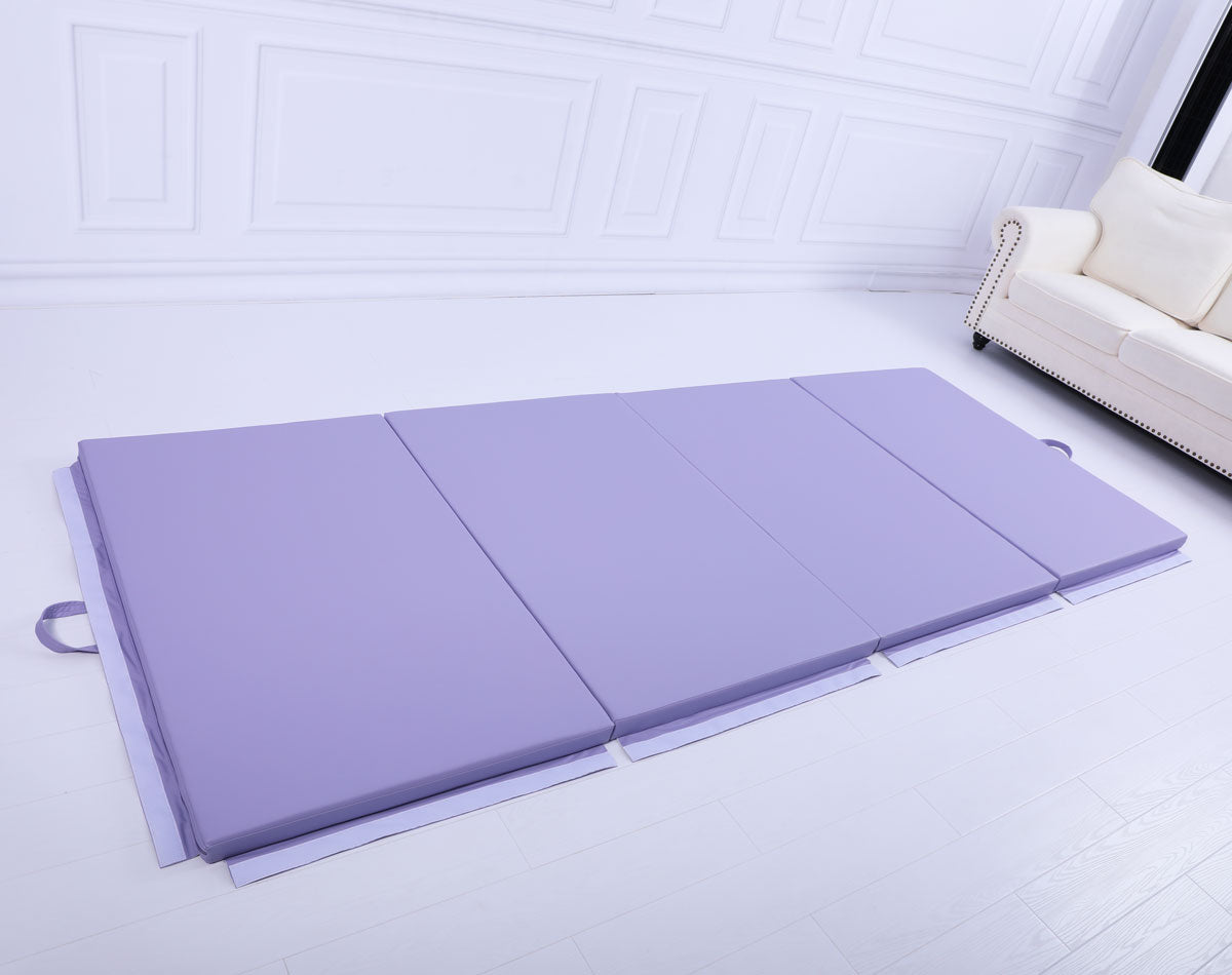 Value Combo Gymnastic Horizontal Bar Sports Junior Training Bar + Gym Mat (Purple Set)