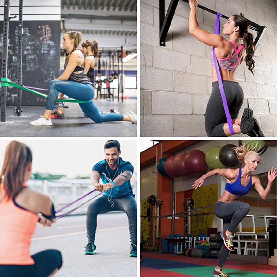 ATTIVO Resistance Band, Pull Up Bands, Pull Up Assistance Bands, Workout Bands, Exercise Bands, Resistance Bands Set for Legs, Working Out, Muscle Training, Men and Women - Orange 83mm Width XX-Heavy