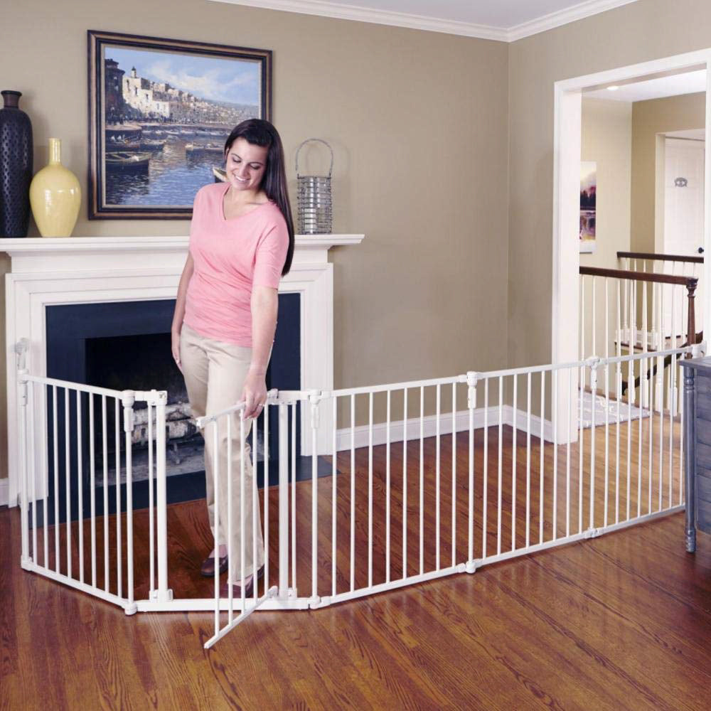 3-In-1 Super Wide Adjustable Baby Safety Gate and Play Yard Pet Playpen - Multiple Size
