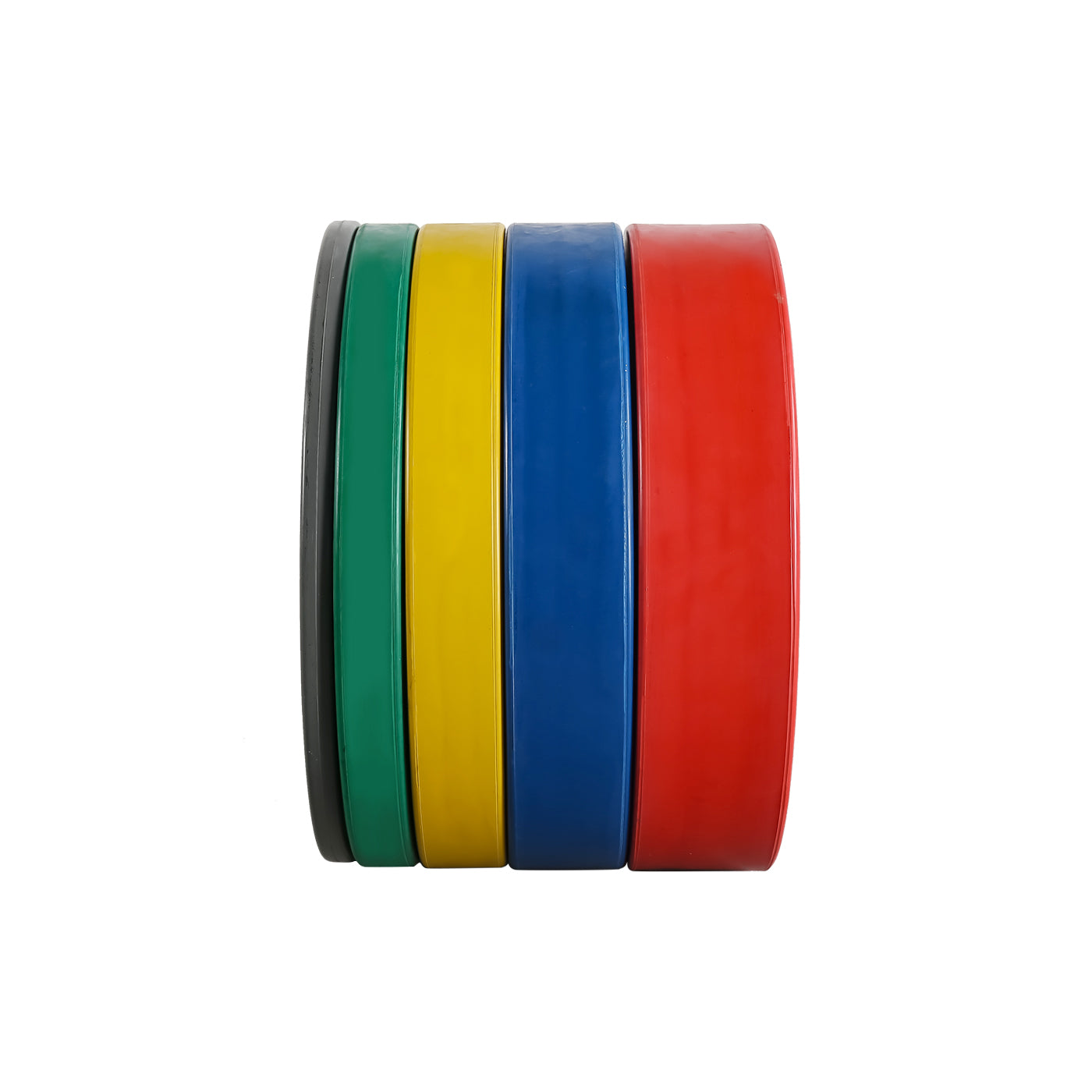 2" Olympic Bumper Plate Weight Plates with Steel Hub in Pairs High-Bounce Olympic Weight Plates 20KG Pair
