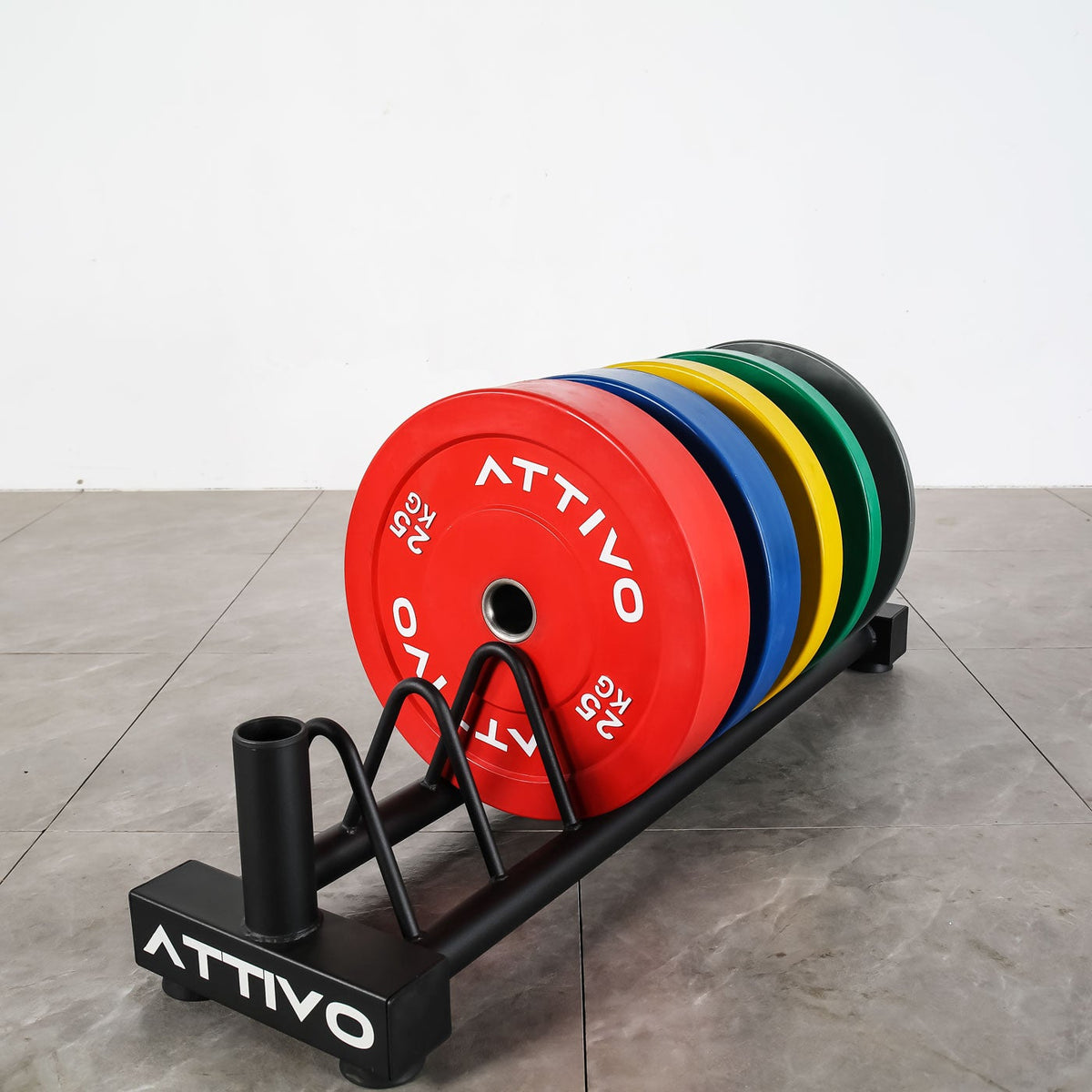 2" Olympic Bumper Plate Weight Plates with Steel Hub in Pairs High-Bounce Olympic Weight Plates 25KG Pair