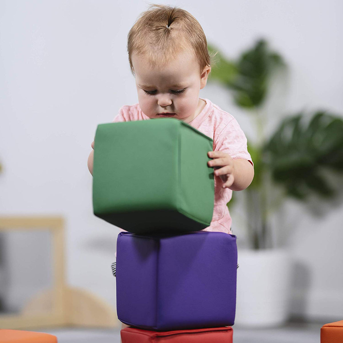 Baby Toddler Soft Block Playset Safe Active Playroom Building Blocks 12pcs