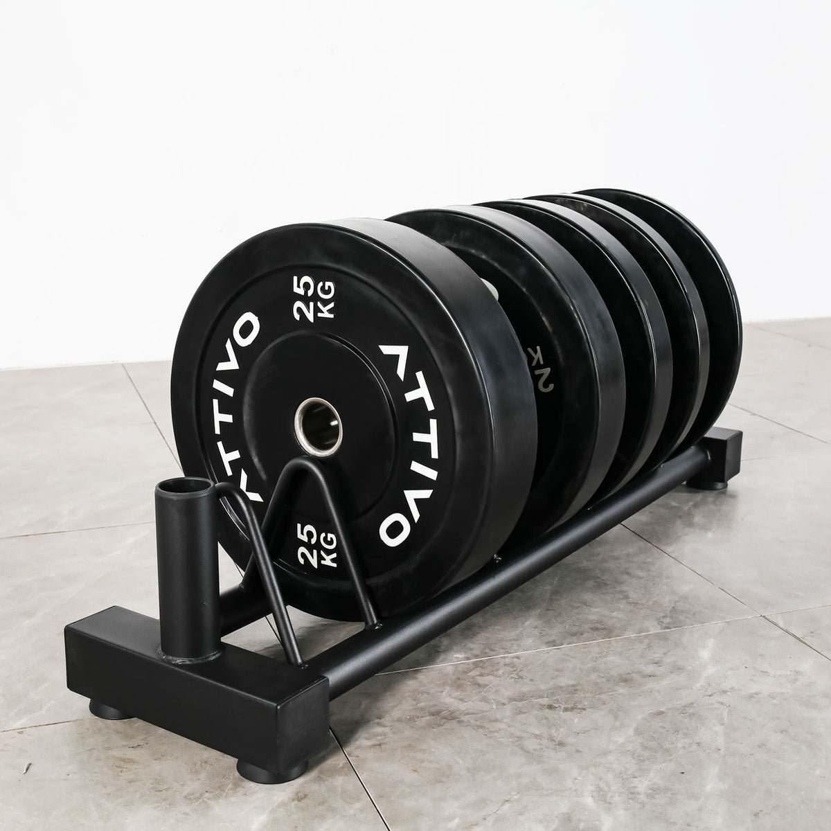 Black Olympic Rubber Bumper Plates - 15kg Pair
