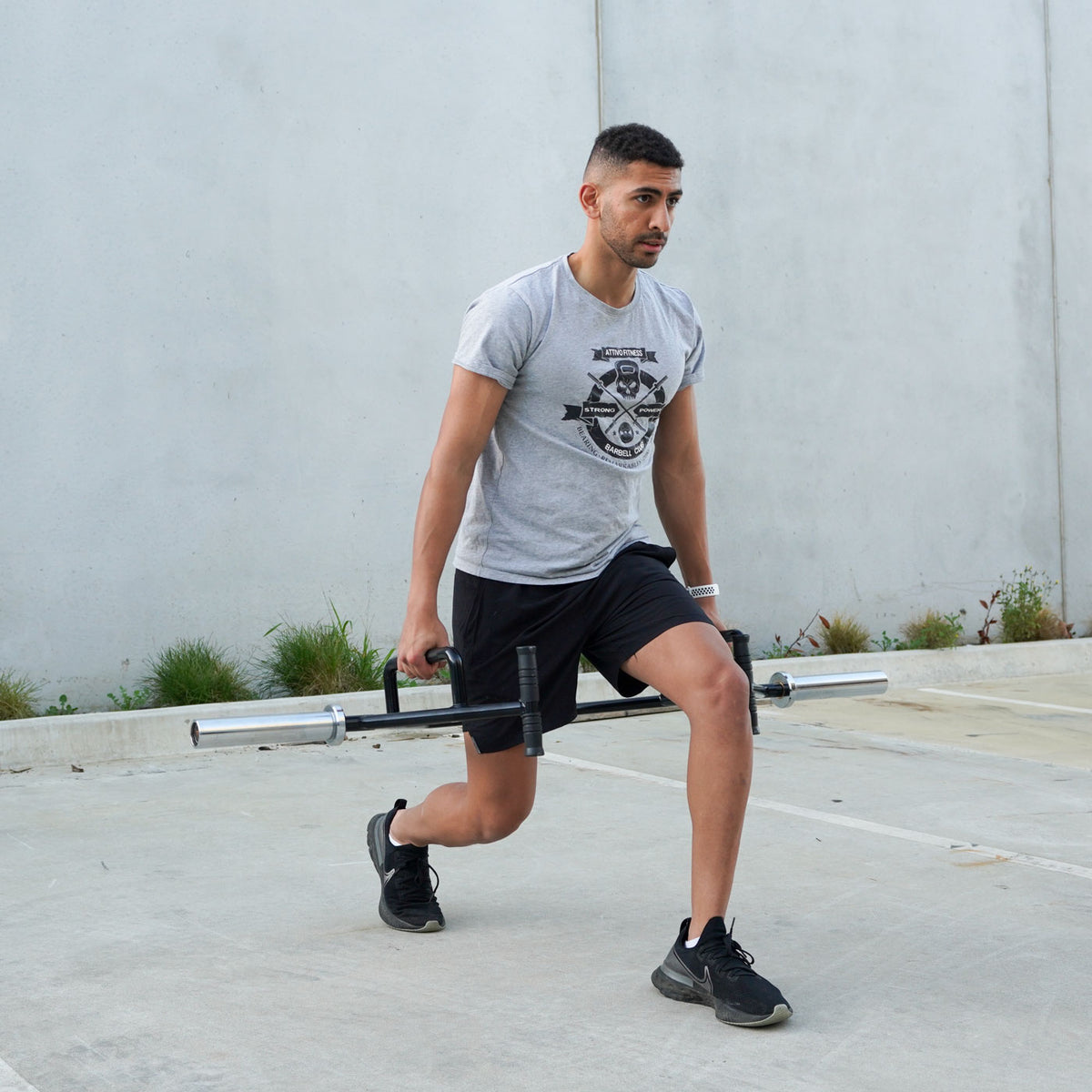 ATTIVO Open Trap Bar Hex Bar - Commercial and Home Gym - with Rotating Sleeves and Built-in Jacks for Weight Plates - Use for Deadlifts, Farmers Carries, Shrugs, Lunges