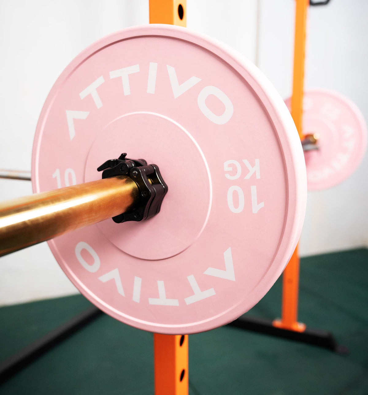 Pink Olympic Rubber Bumper Plates 5/10/15/20kg