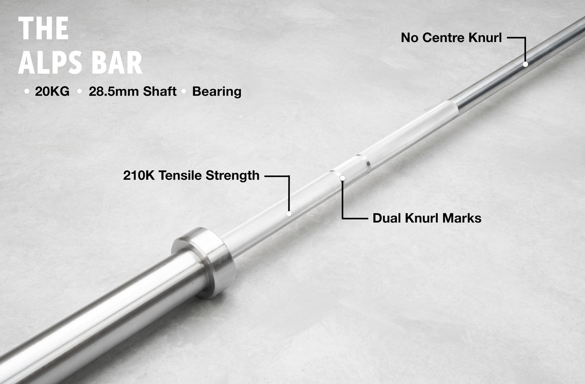 Olympic Bar for Weightlifting and Weight Training - 220CM, 20KG