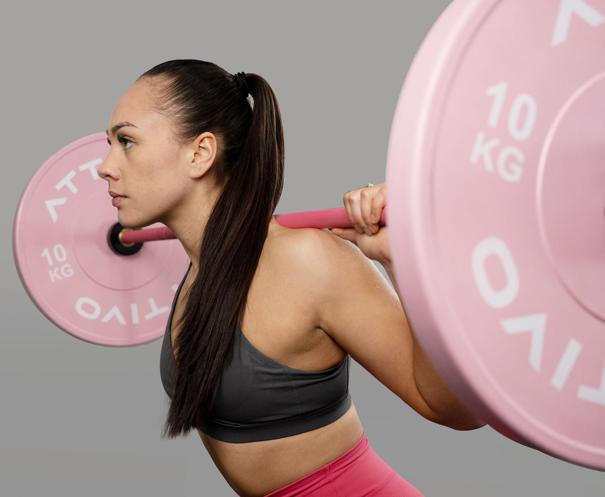 15kg Women Coloured Cerakote Barbells. Rated 450kg for Weightlifting, Powerlifting and Crossfit
