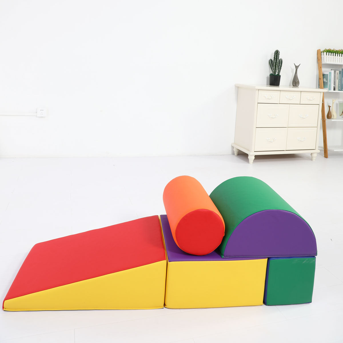 Baby Kids Large Soft Foam Block Indoor Climb Crawl and Slide Safe Foam Playset 5pcs