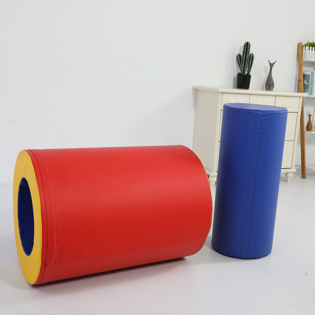 Baby Toddler Large Soft Foam Block Toys Tumble n' Roll Barrels of Foam Playset 2PCS