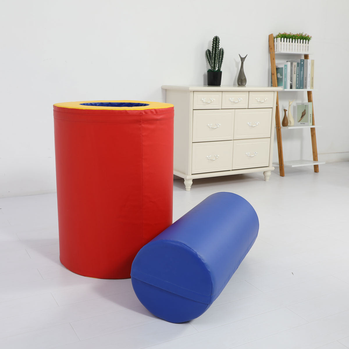 Baby Toddler Large Soft Foam Block Toys Tumble n' Roll Barrels of Foam Playset 2PCS