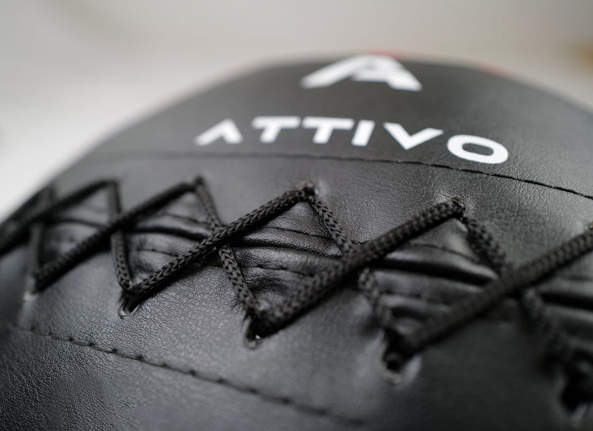 ATTIVO Soft Wall Ball - Medicine Slam Ball for Slamming, Bouncing, Throwing - Exercise Ball for Conditioning Workout, Plyometrics, Cross Training - 4KG