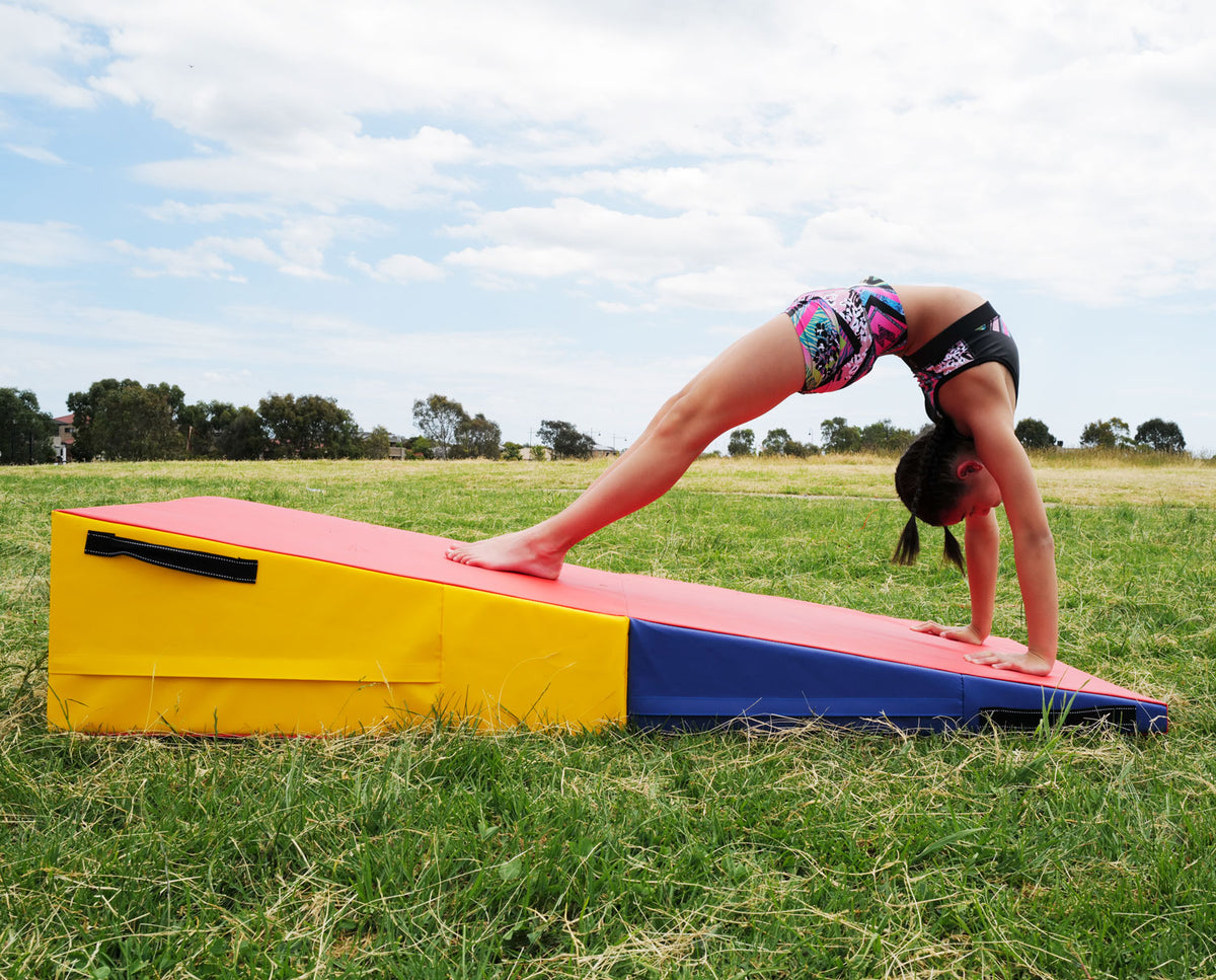 Incline Gymnastics Wedge Mat Folding Gym Fitness Tumbling Mat 120x60x35cm