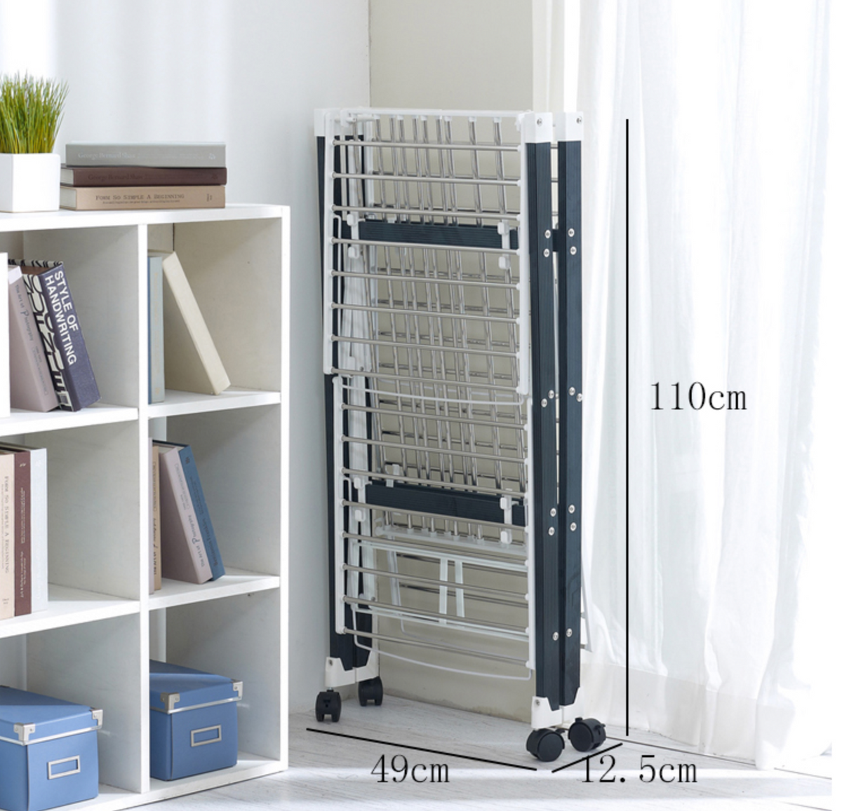 Extra Large Heavy Load Sturdy Foldable Clothes Laundry Drying Rack (White)