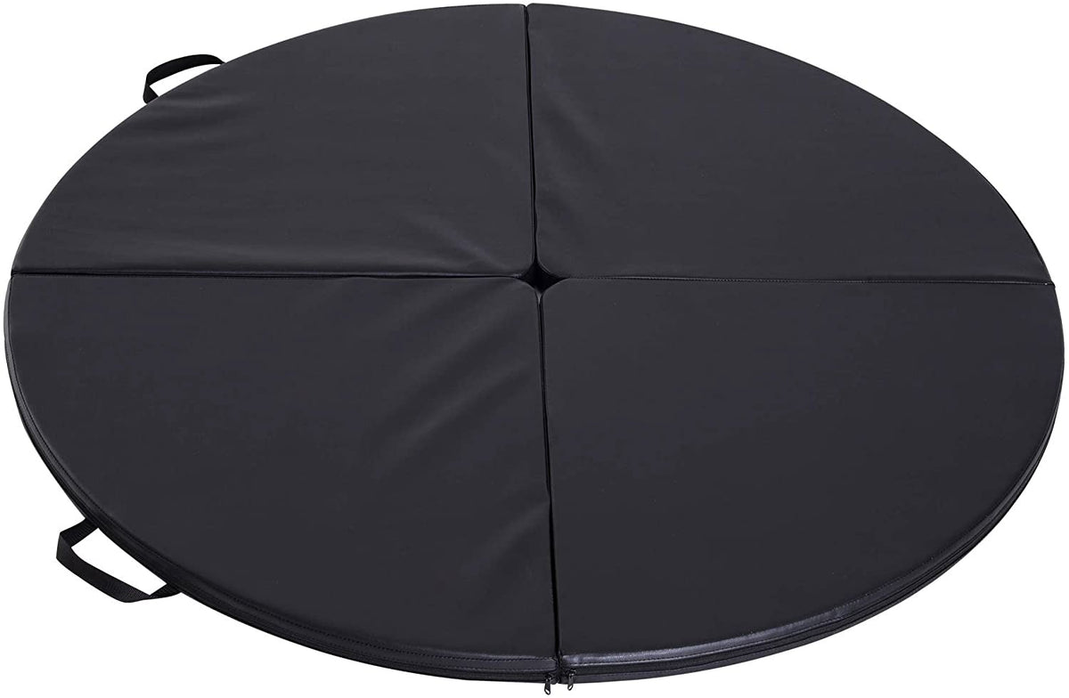 160cm Folding Pole Dancing Mat Stripper Crash Mat - 5cm Thick Black