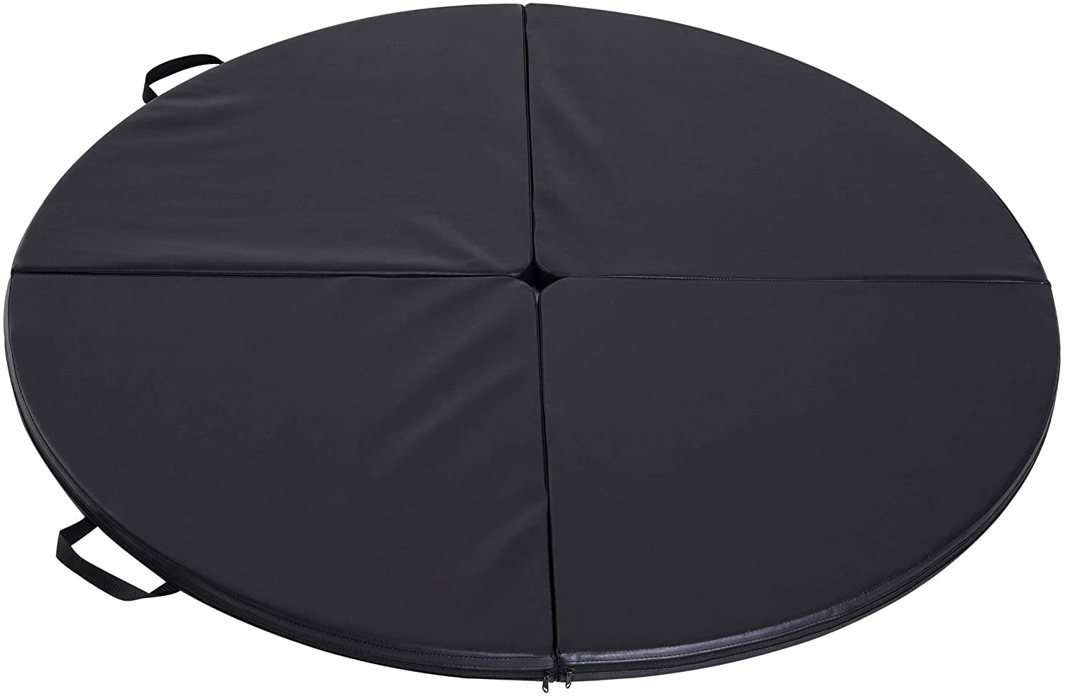 160cm Foldable Pole Dancing Mat Crash Folding Stripper Safety Mat with Handle - Black
