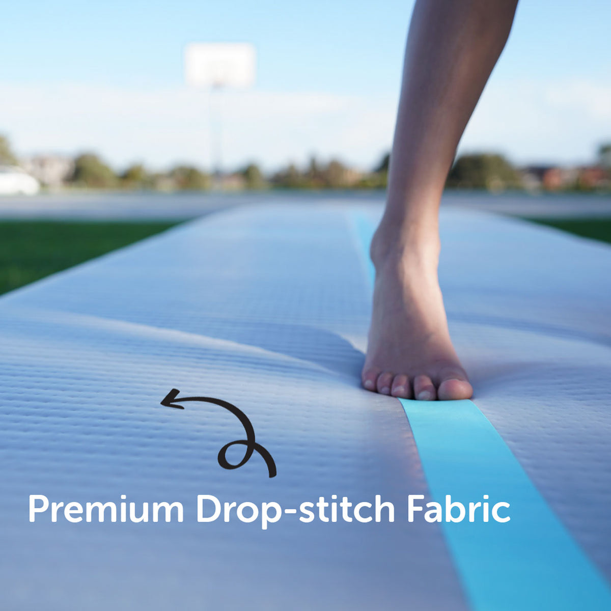 Air Track Block Small Air Track Inflatable AirTrack Tumbling Mat for Gymnastics Martial Arts Cheerleading Tumble Track 100x60x10cm