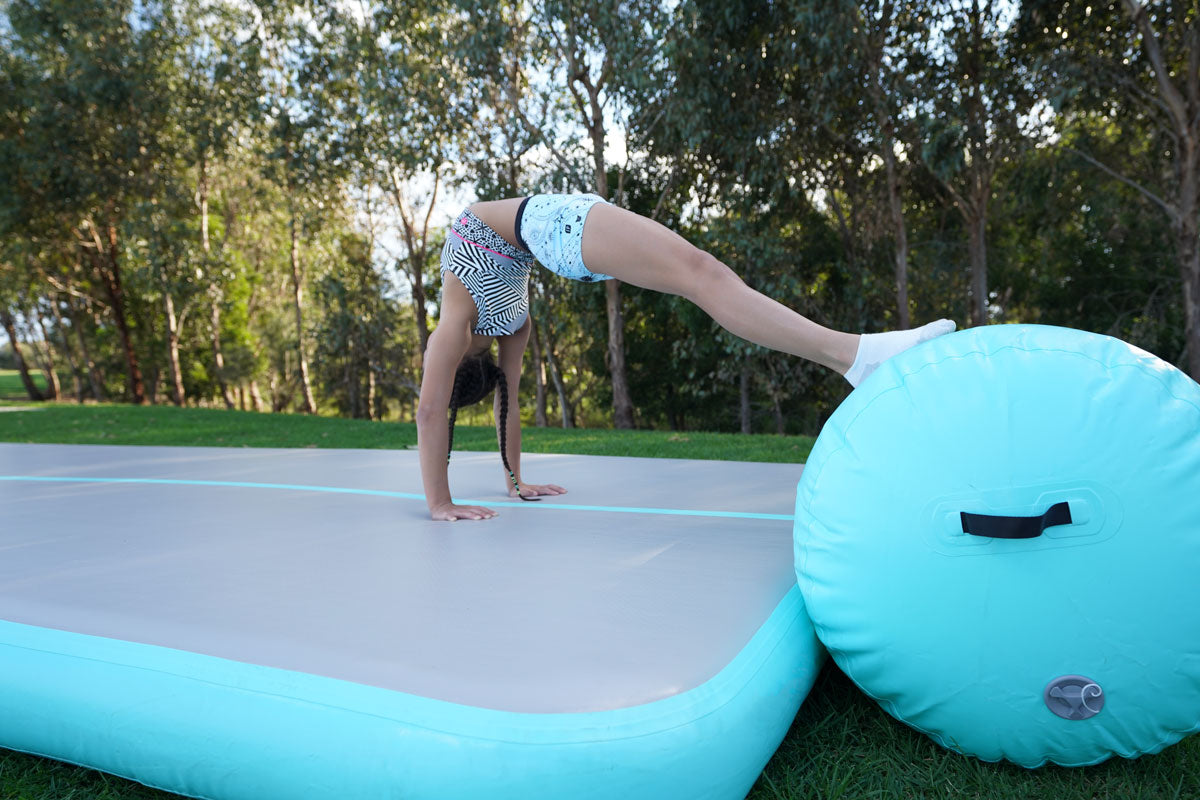 Super Large Air Track 2M Wide Inflatable Tumbling Mat with Pump - 4mx2mx20cm