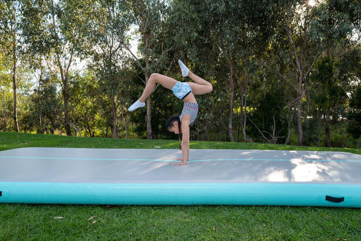 Super Large Air Track 2M Wide Inflatable Tumbling Mat with Pump - 4mx2mx20cm