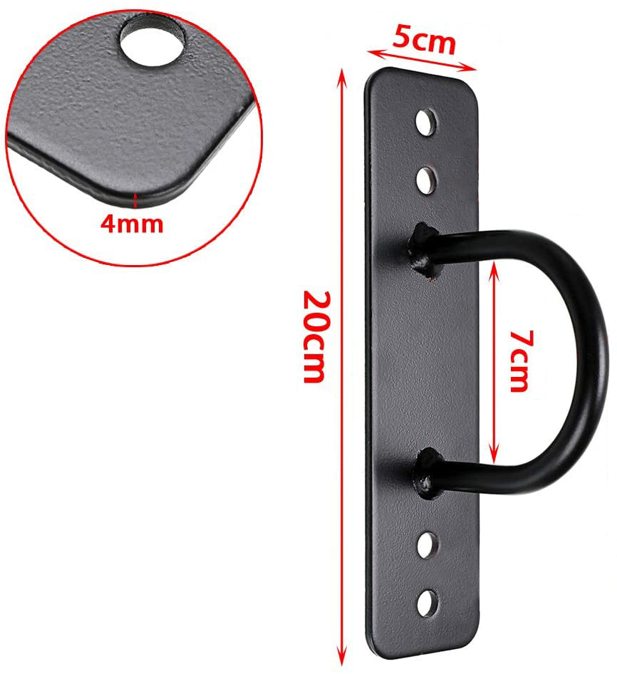 Wall or Ceiling Mount Anchor Bracket Hook for Battle Rope Suspension Straps Crossfit