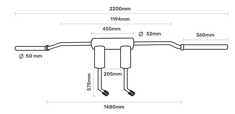 ATTIVO Safety Squat Bar, 2 inch Sleeve Olympic Barbell with Comfortable Neck Pad - 3 Specialty Handles