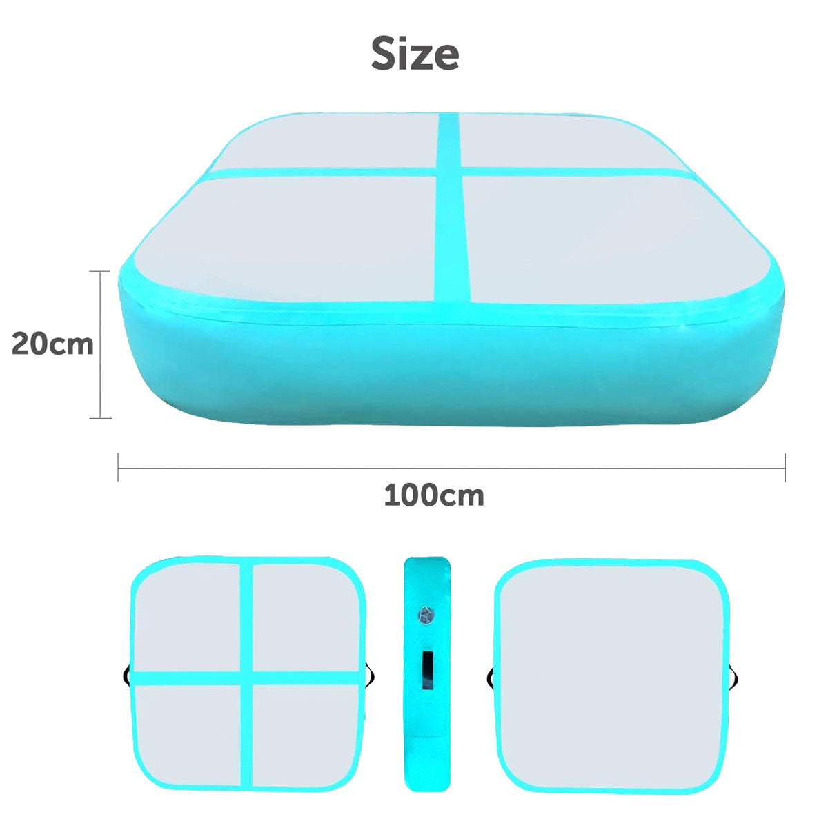 Inflatable Gymnastic Air Block Mat 100x100x20cm