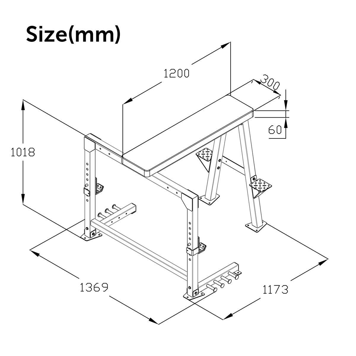 ATTIVO Prone Row Bench - Bench Pull Machine