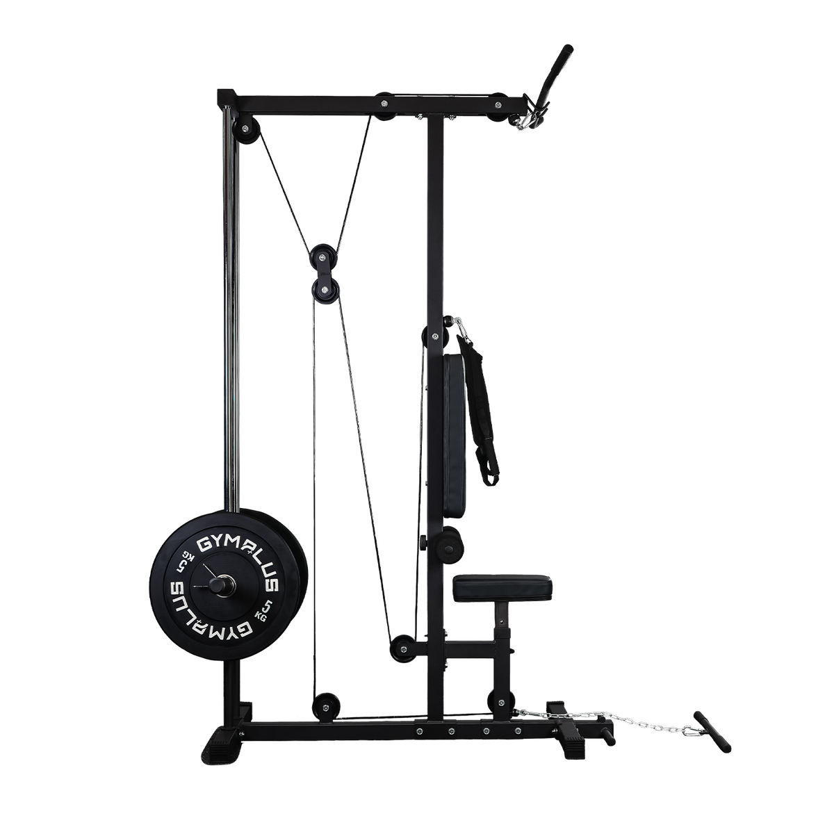 Lat Pull Down Machine Low Row Cable Fitness Exercise Body Workout Strength Training Bar Machine ZY1192