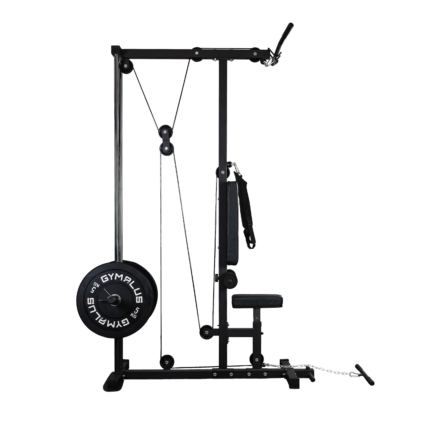 Lat Pull Down Machine Low Row Cable Fitness Exercise Body Workout Strength Training Bar Machine ZY1192
