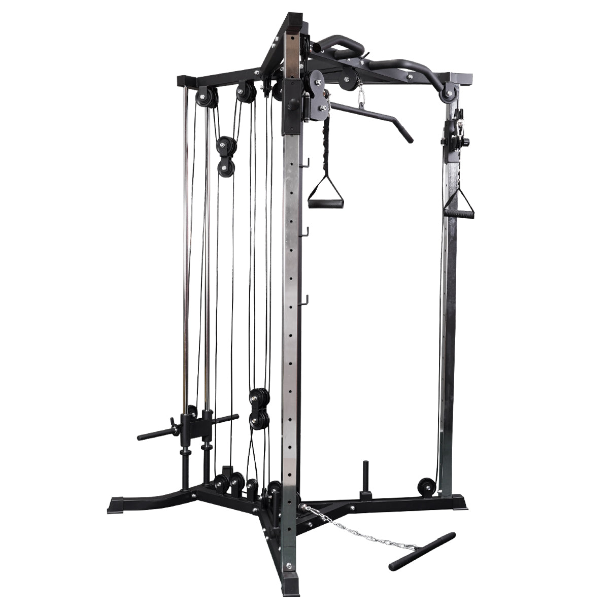 ATTIVO Cable Machine Chest Fly Power Machine - Adjustable Positions with Pull Up Bars, Plate Loaded Pulley System