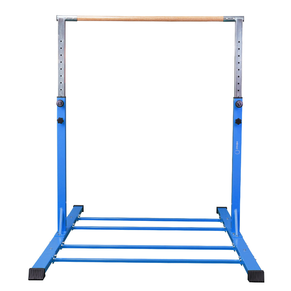 Advanced Gymnastics Bar Long Base Training Bar Adjustable Height Kip Bar (Blue)