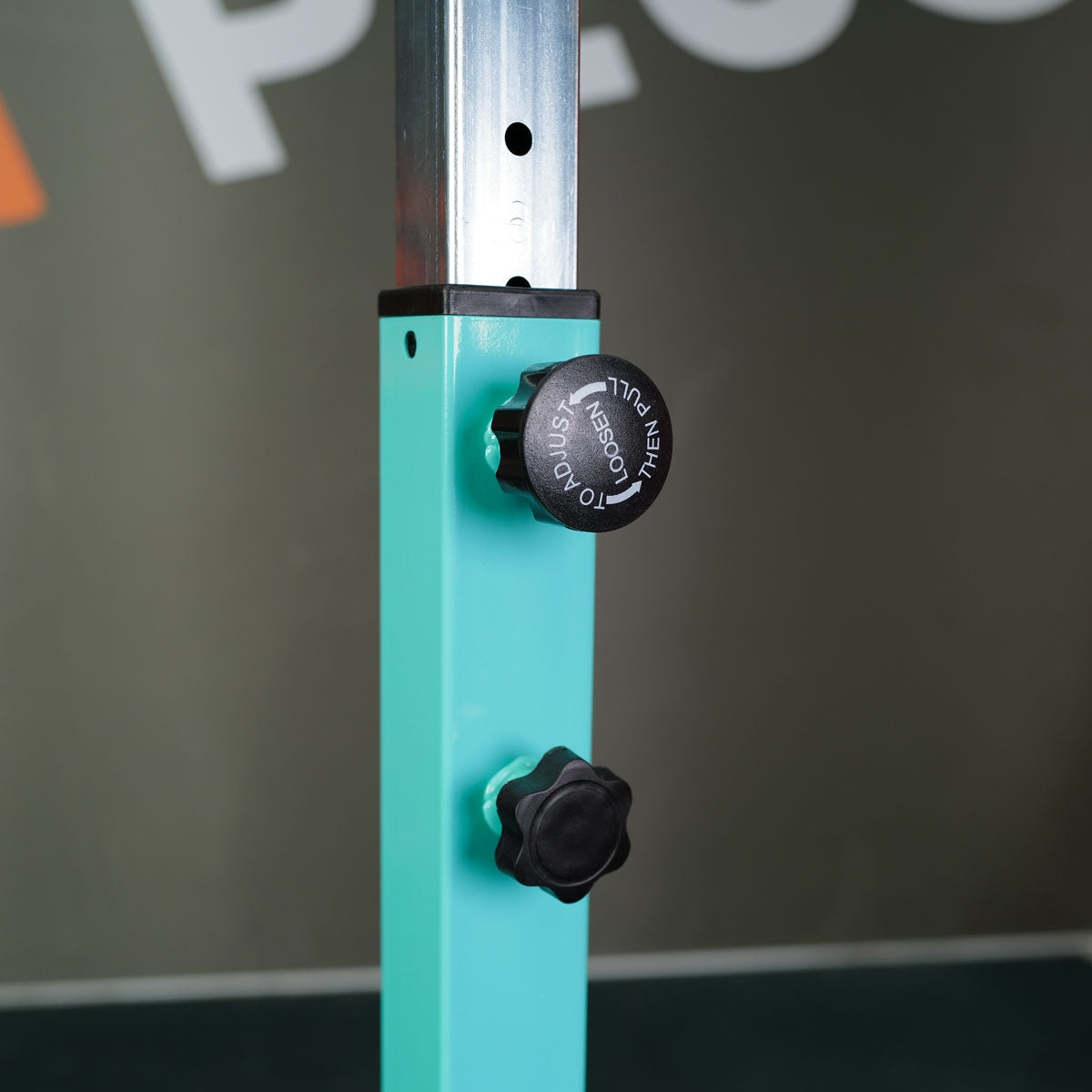 Advanced Gymnastics Bar Long Base Training Bar Adjustable Height Kip Bar (Blue)