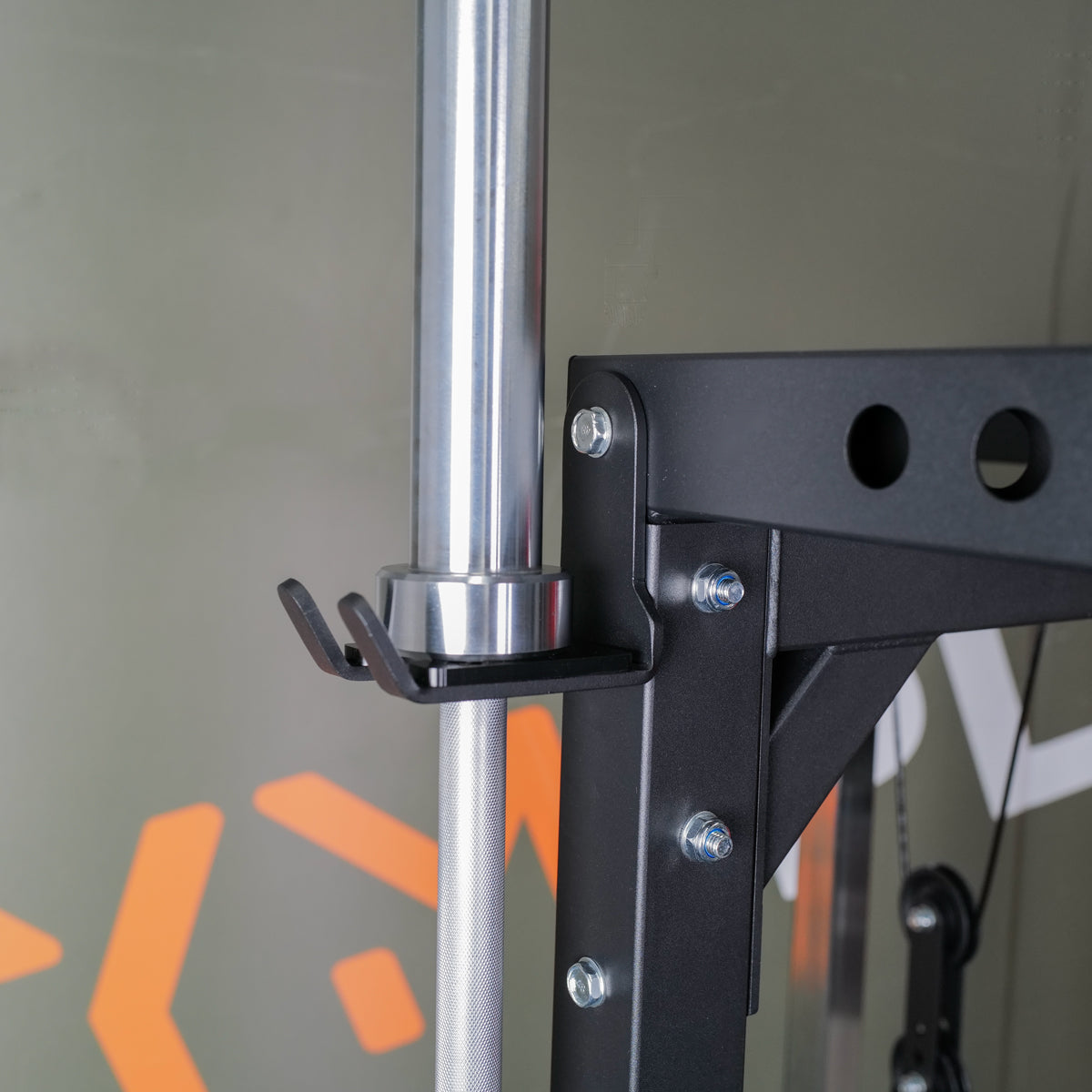 Barbell Holder Storage Attachment (Pair) - Wall Mounted or Suitable Power Racks