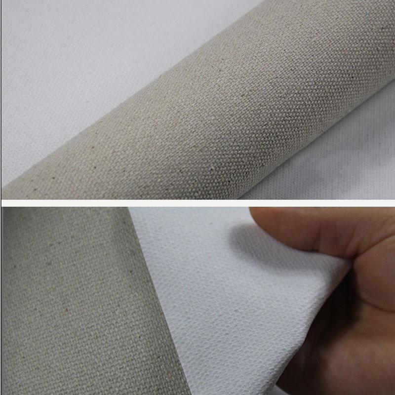 10m Roll Triple Primed Artist Canvas Roll 1.7m Width - Medium Texture, Linen&amp;Cotton Blend